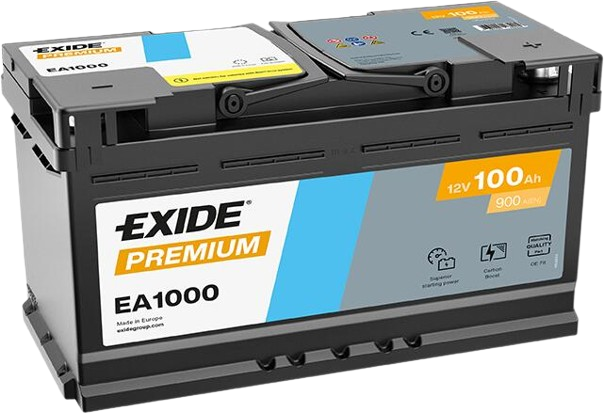 Exide Premium EA1000 12V 100Ah D+ (Premijum Akumulator)