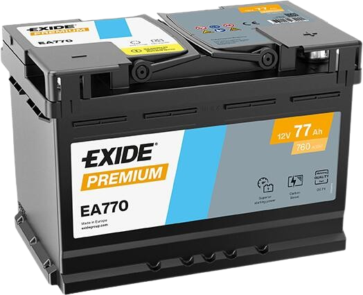 Exide Premium EA770 12V 77Ah D+ (Premijum Akumulator)