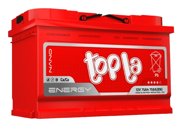 Akumulator Topla Energy 12V 75Ah 750A D+ E75