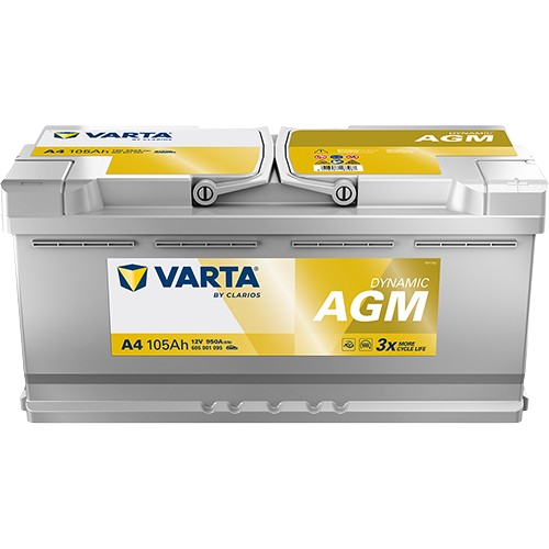 Varta Dynamic AGM 12V 105Ah 950A D+ (A4) akumulator