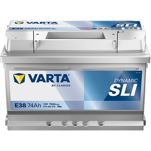 Varta Dynamic SLI 12V 74Ah D+ (E38) akumulator