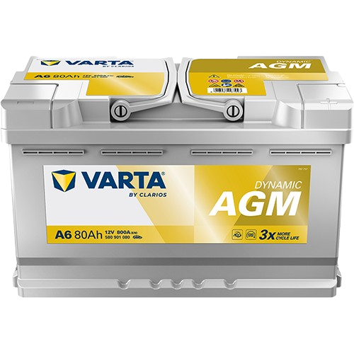 Varta Dynamic AGM 12V 80Ah 800A D+ (A6) akumulator