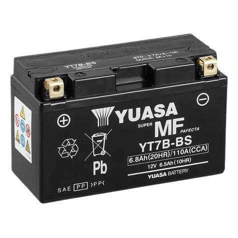 Yuasa akumulator 12V 6.8AH 110A L+ YT7B-BS